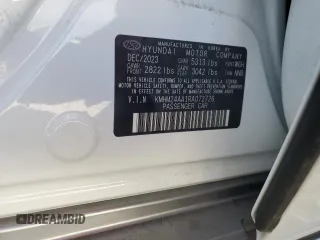 2024 Hyundai IONIQ 6 SE with VIN KMHM24AA1RA072726, listed as a Copart auction lot 84962244 with 6,133 mi miles and Salvage Title. Bid and sale history available at carsss.com. Image 12.