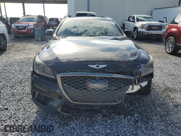 2018 Genesis G80 Sport with VIN KMHGN4JB4JU216186, listed as a Copart auction lot 61185455 with 62,147 mi miles and Salvage title. Bid and sale history available at DreamBid. Image 5.