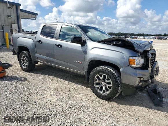 2021 GMC Canyon 4WD AT4 w/Cloth with VIN 1GTG6FEN9M1186142, listed as a Copart auction lot 80284954 with 29,663 mi miles and Non Repairable. Bid and sale history available at carsss.com. Image 4.