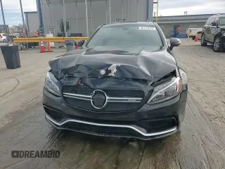 2017 Mercedes-Benz C 63 S AMG with VIN WDDWJ8HB9HF458856, listed as a Copart auction lot 50197615 with 48,293 mi miles and Salvage Title. Bid and sale history available at carsss.com. Image 13.