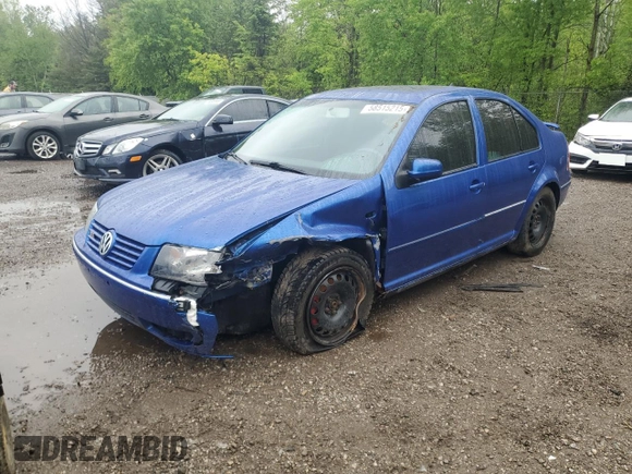 2004 Volkswagen Jetta GLS with VIN 3VWSE69M44M112920, listed as a Copart auction lot 58515215 with 377,731 mi miles and Clean title. Bid and sale history available at DreamBid. Image 1.