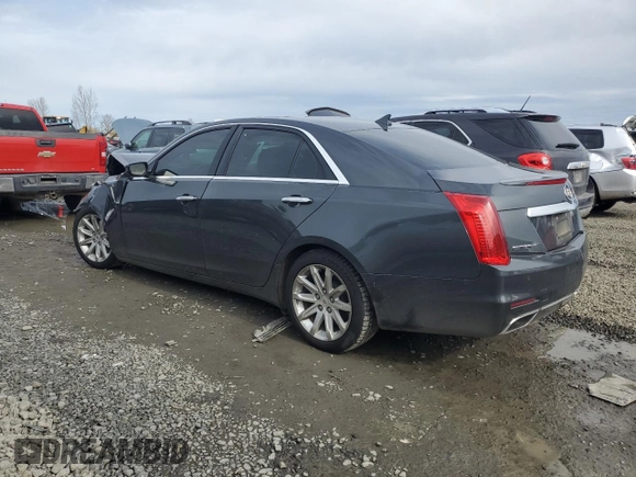 2014 Cadillac CTS Luxury RWD with VIN 1G6AR5SX1E0166474, listed as a Copart auction lot 49721625 with 112,390 mi miles and Salvage Title. Bid and sale history available at carsss.com. Image 2.