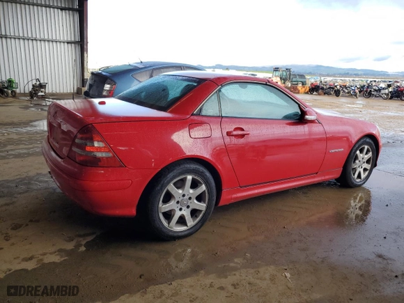2003 Mercedes-Benz SLK-Class 2.3L with VIN WDBKK49F33F276240, listed as a Copart auction lot 48961025 with 120,482 mi miles and Clean Title. Bid and sale history available at carsss.com. Image 3.