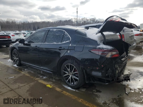 2021 Toyota Camry SE Nightshade with VIN 4T1G11AK4MU573107, listed as a Copart auction lot 45020185 with 80,770 mi miles and Salvage Title. Bid and sale history available at carsss.com. Image 2.