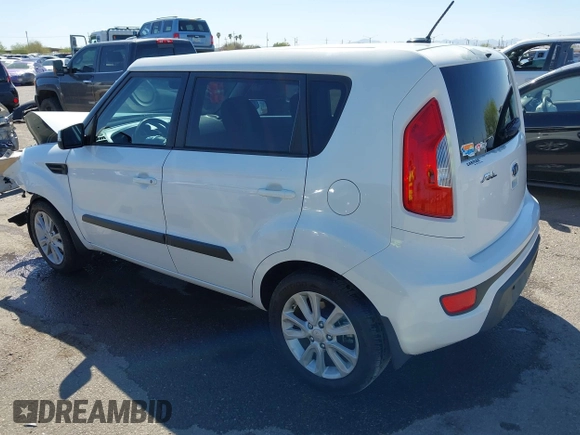 2012 Kia Soul + with VIN KNDJT2A60C7479185, listed as a IAAI auction lot 41885776 with 72,719 mi miles. Bid and sale history available at carsss.com. Image 3.