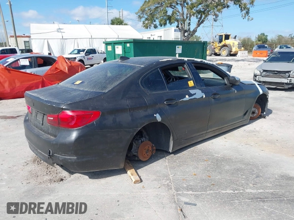 2017 BMW 5 Series 540i with VIN WBAJE5C36HG914696, listed as a IAAI auction lot 41639899 with Not Provided miles and . Bid and sale history available at carsss.com. Image 4.