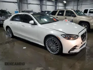 2023 Mercedes-Benz S-Class S 500 with VIN W1K6G6DB0PA210158, listed as a Copart auction lot 86613224 with 0 mi miles and Salvage Title. Bid and sale history available at carsss.com. Image 4.