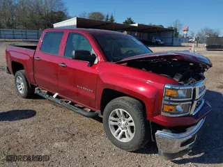 2014 Chevrolet Silverado 1500 LT with VIN 3GCPCREC5EG403536, listed as a IAAI auction lot 41681137 with 185,685 mi miles. Bid and sale history available at carsss.com. Image 1.