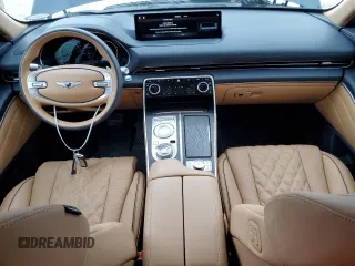 2021 Genesis GV80 Advanced Plus with VIN KMUHCESC1MU037889, listed as a Copart auction lot 37614693 with 7,078 mi miles and . Bid and sale history available at DreamBid. Image 8.