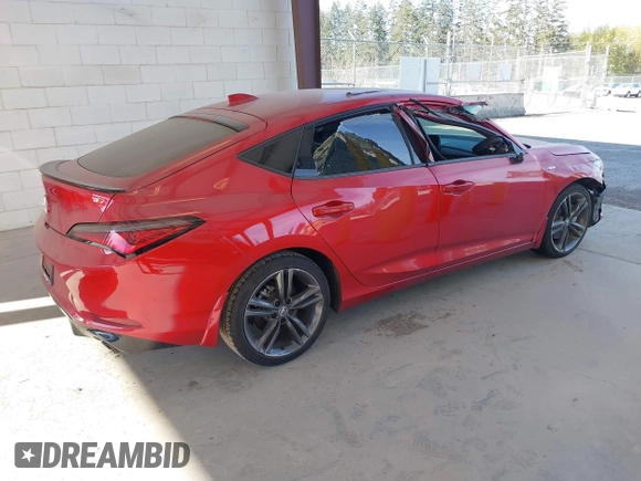 2023 Acura Integra w/A-Spec Package with VIN 19UDE4H3XPA017449, listed as a IAAI auction lot 42042050 with 37,062 mi miles and . Bid and sale history available at DreamBid. Image 4.