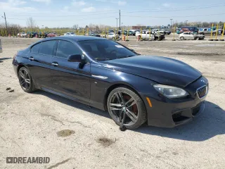 2014 BMW 6 Series 650i xDrive with VIN WBA6B4C5XED099250, listed as a Copart auction lot 52734845 with 0 mi miles and Clean Title. Bid and sale history available at carsss.com. Image 4.