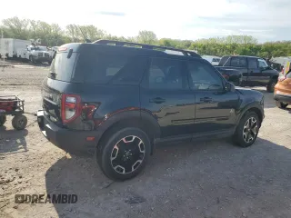 2023 Ford Bronco Sport Outer Banks z VIN 3FMCR9C69PRD88942, wystawiony jako Copart lot #53879305 z przebiegiem 15 590 mil mil oraz Szkoda całkowita • Salvage title. Historia ofert i sprzedaży dostępna na DreamBid. Obrazek 3.