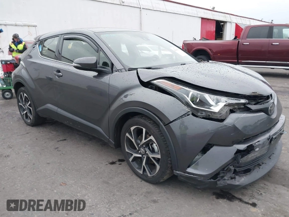 2019 Toyota C-HR XLE with VIN JTNKHMBX5K1035676, listed as a IAAI auction lot 41161562 with 185,962 mi miles. Bid and sale history available at carsss.com. Image 1.