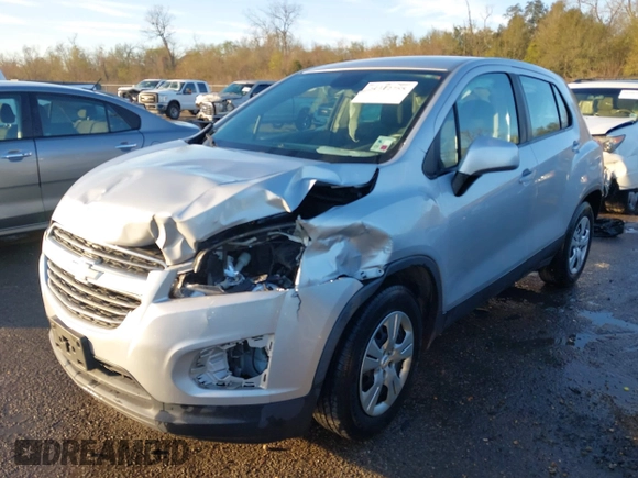 2016 Chevrolet Trax LS with VIN 3GNCJKSB6GL224009, listed as a IAAI auction lot 41312755 with 121,159 mi miles. Bid and sale history available at carsss.com. Image 17.