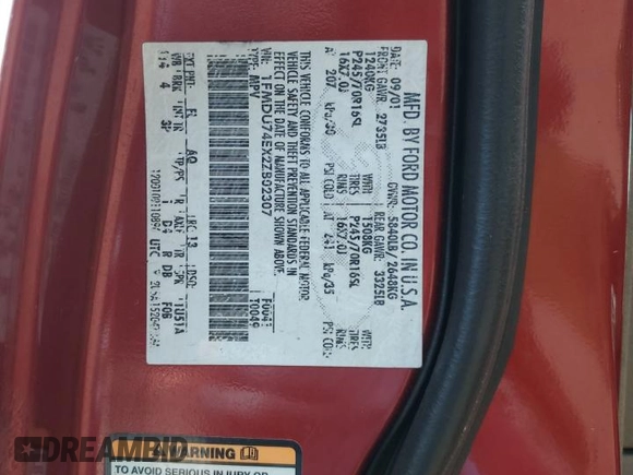 2002 Ford Explorer Eddie Bauer с VIN 1FMDU74EX2ZB02307, выставлен на аукционе Copart как лот 64979625 с пробегом Не указан миль и Чистый • Clean title. История ставок и продаж доступна на DreamBid. Изображение 13.
