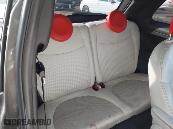 2013 FIAT 500e with VIN 3C3CFFGE6DT727575, listed as a IAAI auction lot 41613686 with 86,912 mi miles. Bid and sale history available at carsss.com. Image 8.