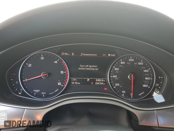2016 Audi A6 3.0L TDI Premium Plus with VIN WAUFMAFC7GN017250, listed as a Copart auction lot 52628774 with 254,704 mi miles. Bid and sale history available at carsss.com. Image 9.