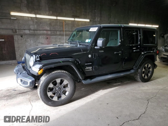 2022 Jeep Wrangler Unlimited Sahara Altitude with VIN 1C4HJXEG0NW115877, listed as a Copart auction lot 80689494 with 30,928 mi miles and Salvage title. Bid and sale history available at DreamBid. Image 1.