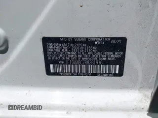 2024 Subaru Impreza with VIN JF1GUABC7R8281976, listed as a IAAI auction lot 41874284 with 43,178 mi miles and . Bid and sale history available at DreamBid. Image 9.