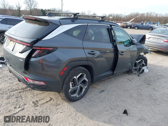2023 Hyundai Tucson SEL with VIN 5NMJFCAE2PH273448, listed as a IAAI auction lot 41783486 with 19,975 mi miles. Bid and sale history available at carsss.com. Image 4.