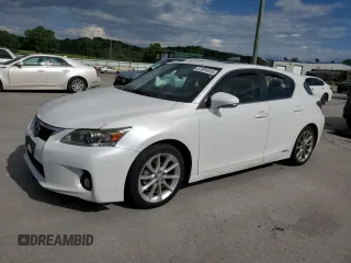 2012 Lexus CT 200h with VIN JTHKD5BH6C2099265, listed as a Copart auction lot 57091615 with 164,532 mi miles and Salvage title. Bid and sale history available at DreamBid. Image 1.