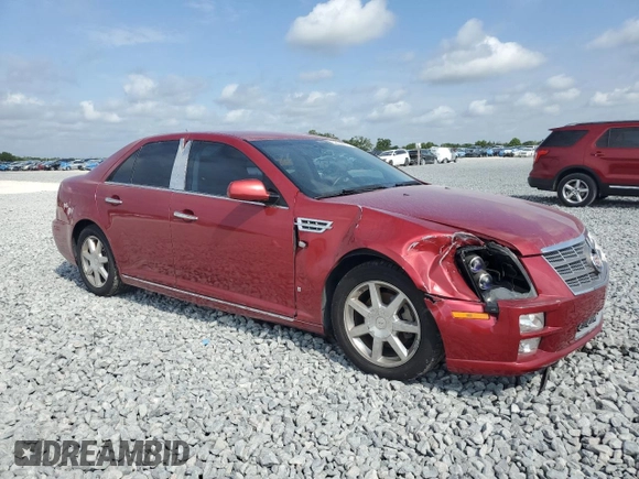 2008 Cadillac STS with VIN 1G6DC67A380113823, listed as a Copart auction lot 52048015 with 94,800 mi miles and Salvage Title. Bid and sale history available at carsss.com. Image 4.