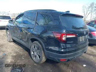2022 Honda Pilot Sport with VIN 5FNYF6H37NB086970, listed as a IAAI auction lot 41904244 with 18,533 mi miles. Bid and sale history available at carsss.com. Image 3.