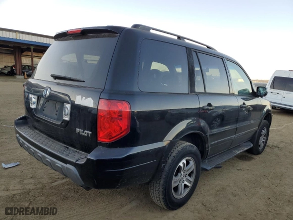2004 Honda Pilot EX with VIN 2HKYF18604H614460, listed as a Copart auction lot 87947685 with 219,926 mi miles and Salvage Title. Bid and sale history available at carsss.com. Image 3.