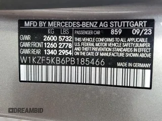 2023 Mercedes-Benz E 450 with VIN W1KZF5KB6PB185466, listed as a Copart auction lot 76940854 with 4,442 mi miles and Clean Title. Bid and sale history available at DreamBid. Image 15.
