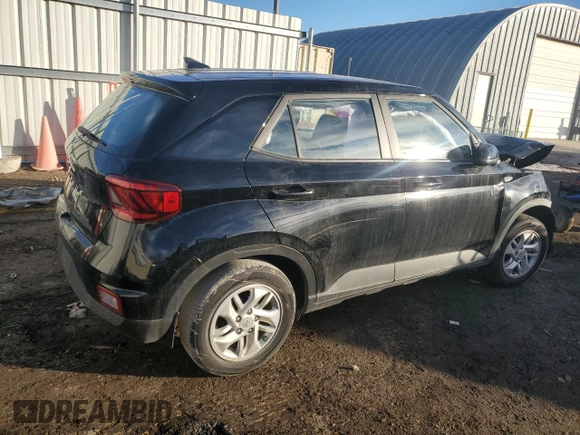 2022 Hyundai Venue SE with VIN KMHRB8A31NU186507, listed as a Copart auction lot 89198035 with Not Provided miles and Salvage Title. Bid and sale history available at DreamBid. Image 3.