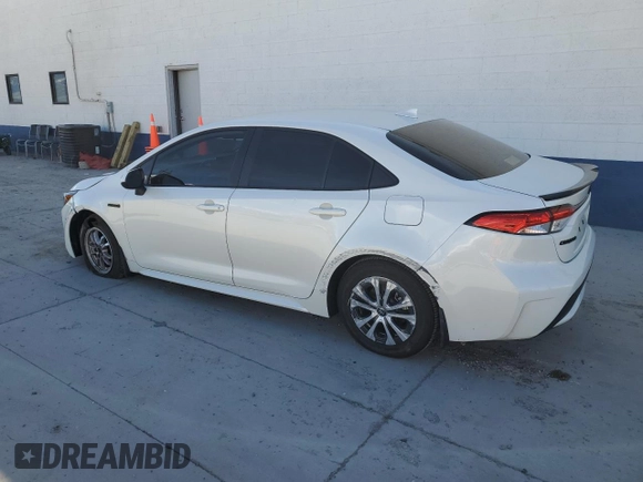 2021 Toyota Corolla Hybrid LE with VIN JTDEAMDE2MJ030570, listed as a Copart auction lot 50530625 with 80,249 mi miles and Salvage Title. Bid and sale history available at carsss.com. Image 2.
