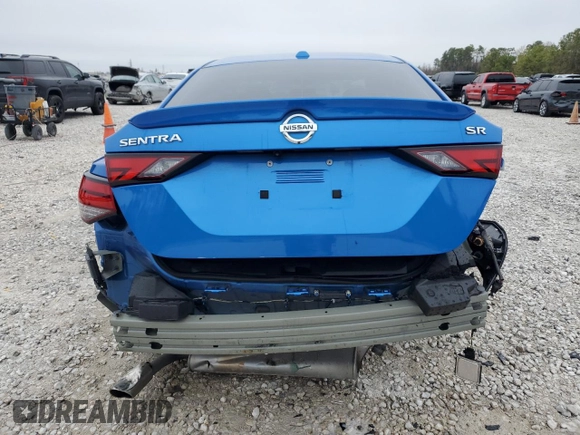 2021 Nissan Sentra SR with VIN 3N1AB8DV6MY256788, listed as a Copart auction lot 46434445 with 57,092 mi miles and Salvage Title. Bid and sale history available at carsss.com. Image 6.