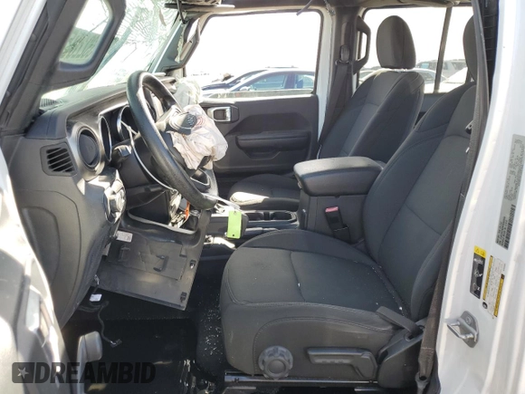 2021 Jeep Wrangler Unlimited Sport with VIN 1C4HJXDN2MW556893, listed as a Copart auction lot 41532205 with 52,891 mi miles and Salvage title. Bid and sale history available at DreamBid. Image 7.