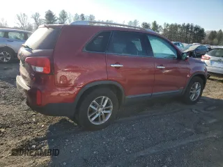 2015 Kia Sorento LX with VIN 5XYKTDA71FG555044, listed as a Copart auction lot 45958655 with 164,196 mi miles and Clean Title. Bid and sale history available at carsss.com. Image 3.