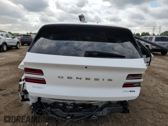 2024 Genesis GV80 with VIN KMUHCESC4RU181167, listed as a Copart auction lot 59318645 with Not provided miles and Non repairable. Bid and sale history available at DreamBid. Image 6.