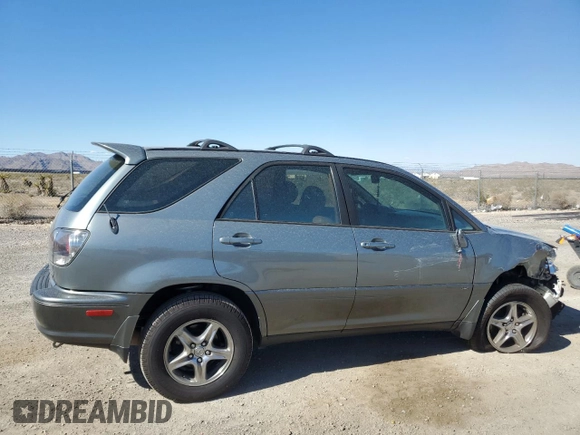 2001 Lexus RX 300 with VIN JTJGF10U410091732, listed as a Copart auction lot 68495234 with 222,902 mi miles and Salvage Title. Bid and sale history available at carsss.com. Image 3.
