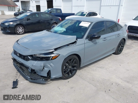 2025 Honda Civic Sport with VIN 2HGFE2F57SH571849, listed as a IAAI auction lot 41902538 with 869 mi miles and . Bid and sale history available at DreamBid. Image 17.