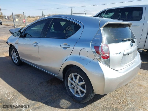 2013 Toyota Prius c One with VIN JTDKDTB30D1546402, listed as a IAAI auction lot 41803072 with 1 mi miles. Bid and sale history available at carsss.com. Image 3.