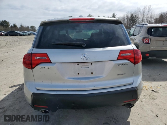 2007 Acura MDX with VIN 2HNYD28257H518873, listed as a Copart auction lot 47561805 with 251,399 mi miles and Clean Title. Bid and sale history available at carsss.com. Image 6.