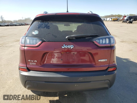 2019 Jeep Cherokee Latitude Plus with VIN 1C4PJMLB6KD477950, listed as a Copart auction lot 52033785 with 78,214 mi miles and Salvage Title. Bid and sale history available at carsss.com. Image 6.