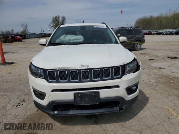 2018 Jeep Compass Latitude with VIN 3C4NJDBB2JT291162, listed as a Copart auction lot 53295245 with 82,852 mi miles and Salvage Title. Bid and sale history available at DreamBid. Image 5.