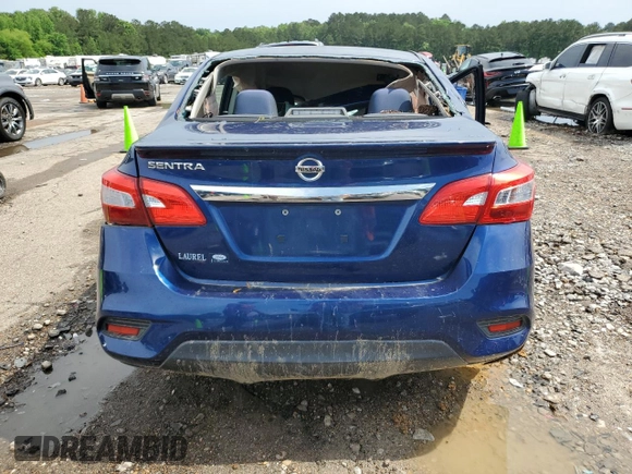 2019 Nissan Sentra SV with VIN 3N1AB7AP6KY256271, listed as a Copart auction lot 54496305 with Not Provided miles and Salvage Title. Bid and sale history available at DreamBid. Image 6.