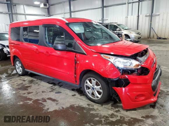 2016 Ford Transit Connect XLT with VIN NM0GE9F7XG1238027, listed as a Copart auction lot 58196335 with 137,144 mi miles and Salvage title. Bid and sale history available at DreamBid. Image 4.