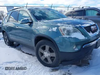 2009 GMC Acadia SLT2 with VIN 1GKEV33D29J189799, listed as a IAAI auction lot 41718674 with 109,823 mi miles. Bid and sale history available at carsss.com. Image 1.