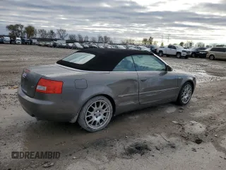 2005 Audi A4 1.8T with VIN WAUBC48H85K021690, listed as a Copart auction lot 80218614 with 107,593 mi miles and Salvage Title. Bid and sale history available at carsss.com. Image 3.