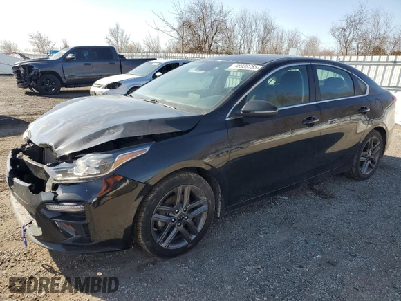 2021 Kia Forte EX with VIN 3KPF54AD4ME293399, listed as a Copart auction lot 48938755 with 154,901 mi miles and Salvage Title. Bid and sale history available at DreamBid. Image 1.