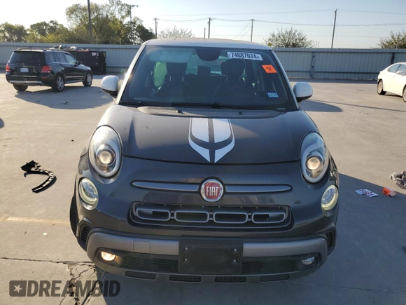2020 FIAT 500L Trekking with VIN ZFBNFADH4LZ042720, listed as a Copart auction lot 74087074 with 22,381 mi miles and Salvage Title. Bid and sale history available at carsss.com. Image 5.