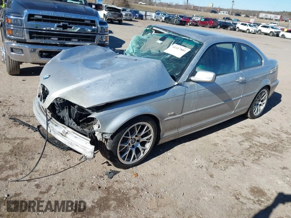 2002 BMW 3 Series 330Ci with VIN WBABN53422JU26630, listed as a IAAI auction lot 41417881 with 104,424 mi miles and . Bid and sale history available at carsss.com. Image 17.