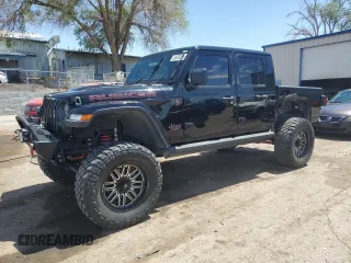 2020 Jeep Gladiator Rubicon z VIN 1C6JJTBG8LL154950, wystawiony jako Copart lot #53676205 z przebiegiem 22 999 mil mil oraz Szkoda całkowita • Salvage title. Historia ofert i sprzedaży dostępna na DreamBid. Obrazek 1.