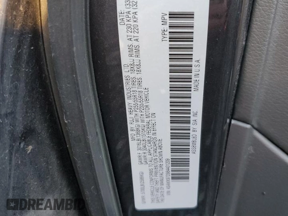 2008 Subaru Tribeca Limited z VIN 4S4WX97D984401209, wystawiony jako Copart lot #84027124 z przebiegiem 165 239 mil mil oraz Szkoda całkowita • Salvage title. Historia ofert i sprzedaży dostępna na DreamBid. Obrazek 13.